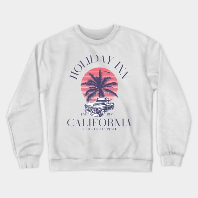 Holiday inn California vintage Crewneck Sweatshirt by Myartstor 